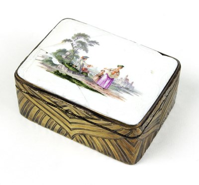 Lot 185 - An 18th Century box, the German porcelain...