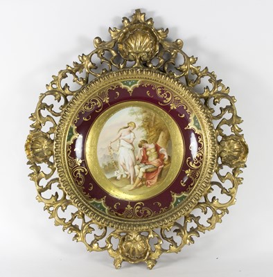 Lot 187 - A 19th Century Vienna style plate depicting...