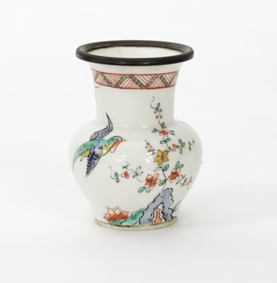 Lot 191 - A Chantilly style vase, probably Samson, with...