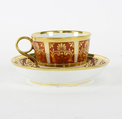 Lot 196 - A Barr Flight & Barr porcelain cup and saucer,...