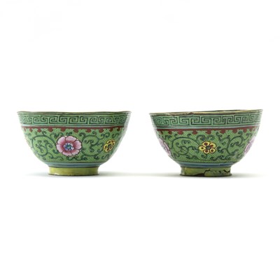 Lot 227 - A pair of early 19th Century Cantonese enamel...