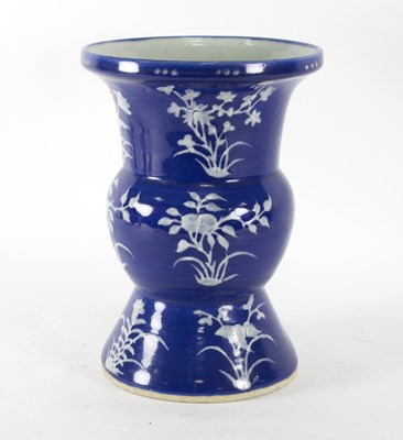 Lot 306 - A 20th Century Chinese blue and white vase...