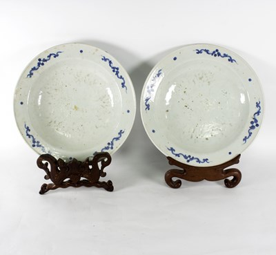 Lot 332 - A pair of 19th Century Chinese blue and white...