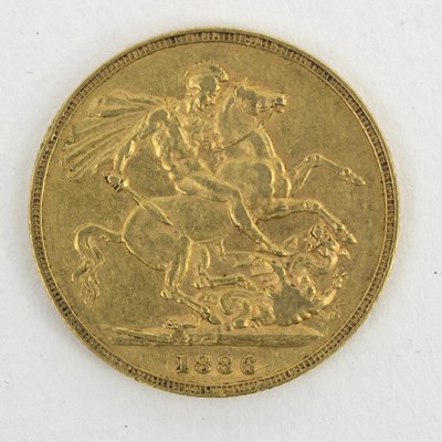 Lot 395 - A Victorian Sovereign 1886