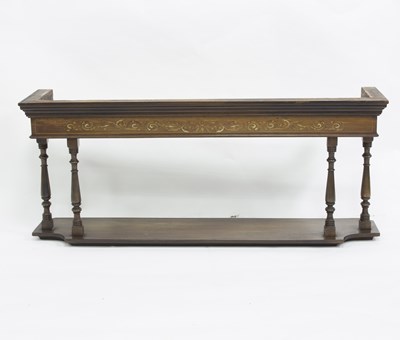 Lot 473 - An Edwardian rosewood superstructure with...