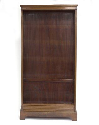 Lot 533 - An open mahogany bookcase, fitted adjustable...