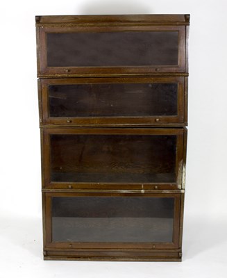 Lot 579 - A Globe Wernicke style bookcase of four sections