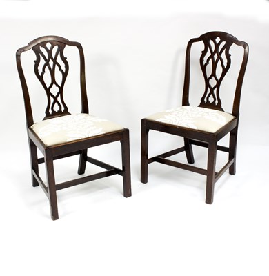 Lot 667 - A pair of late 18th Century mahogany single...