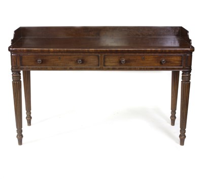 Lot 715 - A 19th Century mahogany serving table, in the...