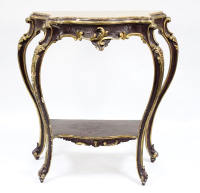 Lot 727 - A North Italian painted and giltwood console...