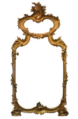 Lot 729 - An Italian carved giltwood mirror frame, late...