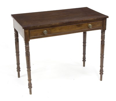 Lot 808 - A 19th Century mahogany side table, fitted a...