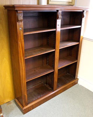 Lot 837 - A 19th Century mahogany bookcase, fitted with...