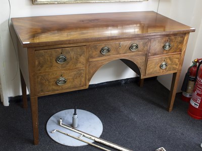 Lot 838 - An early 19th Century mahogany sideboard, cut...