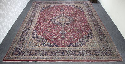 Lot 858 - A Kashan carpet, central Persia, 400cm x 294cm