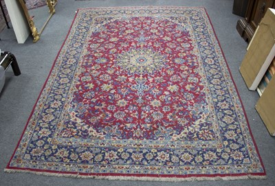 Lot 859 - A Mashad carpet, north east Persia, 234cm x 219cm