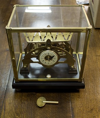 Lot 869 - A Congreve type skeleton clock with fusee...