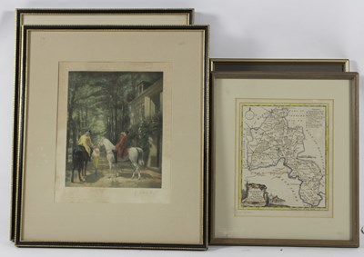 Lot 881 - A Thomas Kitchen map of Oxfordshire, 22cm x...