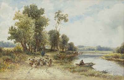 Lot 951 - William Manners (British 1860-1930)/River...