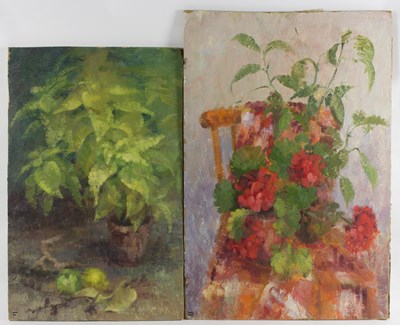 Lot 996 - Constance B Nash (British 1921-2015)/Geraniums...