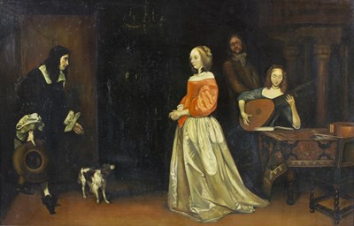 Lot 1038 - After Gerard ter Borch the Younger/The...