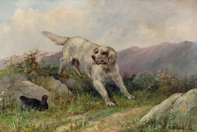 Lot 1048 - A Williams/Retriever with Black Grouse in...