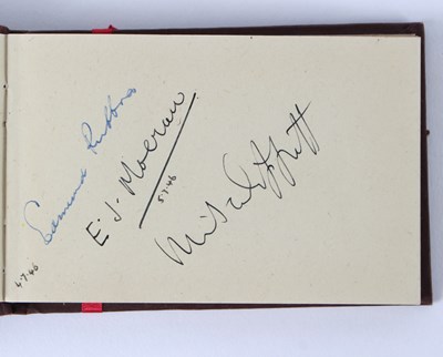 Lot 123 - An autograph book containing signatures from...