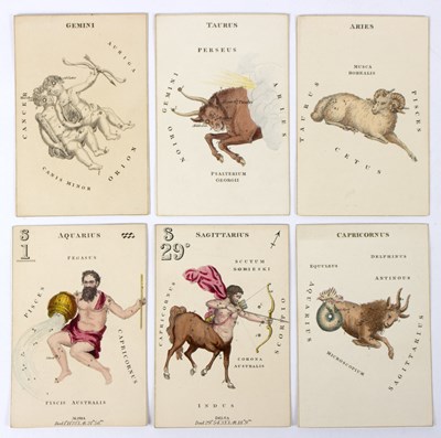 Lot 166 - Charles Hodges Astronomical playing cards, 40...