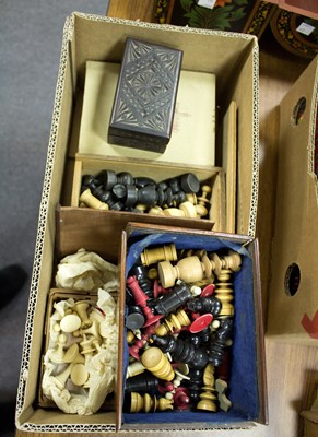 Lot 251 - A quantity of various chess sets to include...