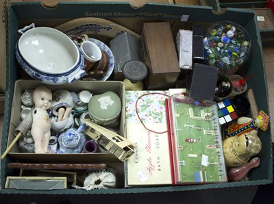 Lot 266 - A group of toys, games and sundries to include...