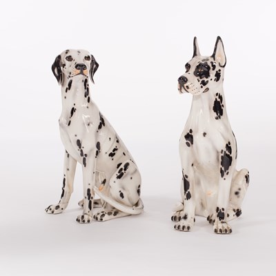 Lot 309 - A floor standing ceramic model of a Dalmatian...