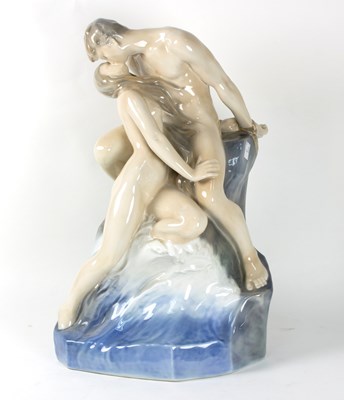 Lot 313 - A Royal Copenhagen porcelain model of The Wave...