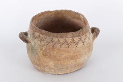 Lot 316 - An earthenware twin-handled vessel, of...