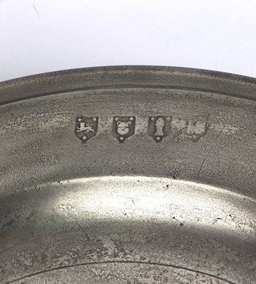 Lot 397 - A pewter dish, Stynt Duncumb of Bewdley, circa...