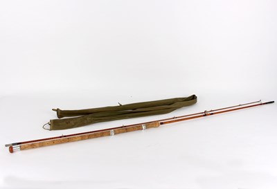 Lot 410 - A Richard Walker mark IV split cane fishing...