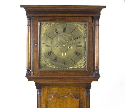 Lot 465 - A late 18th Century oak cased longcase clock,...