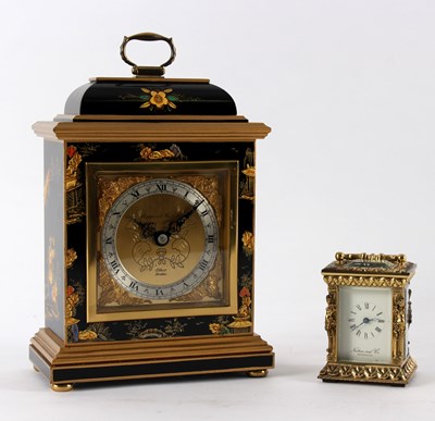 Lot 467 - A miniature brass carriage clock, Nathan & Co.,...