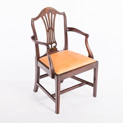 Lot 504 - A child's 19th Century mahogany open armchair,...