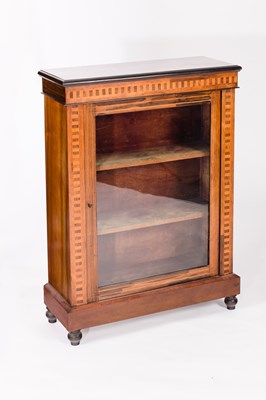 Lot 518 - A Victorian mahogany display cabinet enclosed...