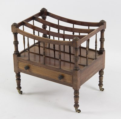 Lot 556 - A 19th Century mahogany Canterbury, fitted a...