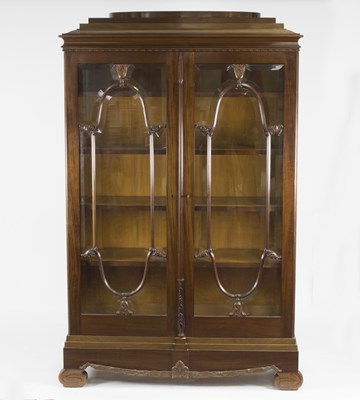 Lot 570 - A Danish mahogany display cabinet, circa 1900,...