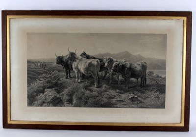 Lot 619 - C G Lewis after Rosa Bonheur/Morning in the...