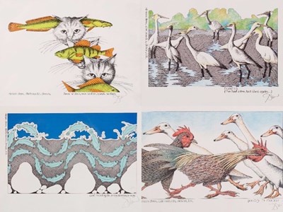 Lot 783 - Simon Drew (British, born 1952)/Hear No Fish,...