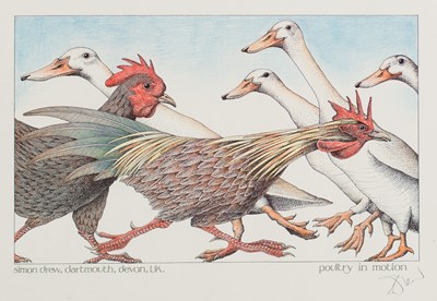 Lot 783 - Simon Drew (British, born 1952)/Hear No Fish,...