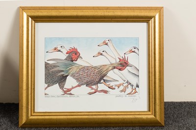 Lot 783 - Simon Drew (British, born 1952)/Hear No Fish,...
