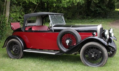 Lot 2 - A 1930 Alvis Silver Eagle beetle back motorcar,...