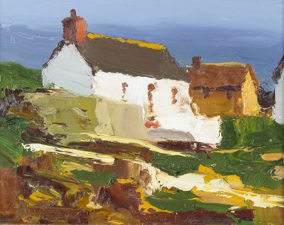 Lot 893 - Donald MacIntyre (Scottish 1923-2009)/Cottages,...