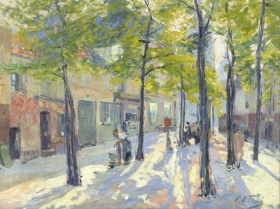 Lot 908 - Elie Anatole Pavil (French 1873-1948)/Street...