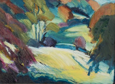 Lot 937 - C M White/Four Landscapes/initialled CMW/oil...