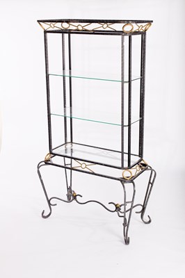 Lot 998 - A metal framed display unit, highlighted in...